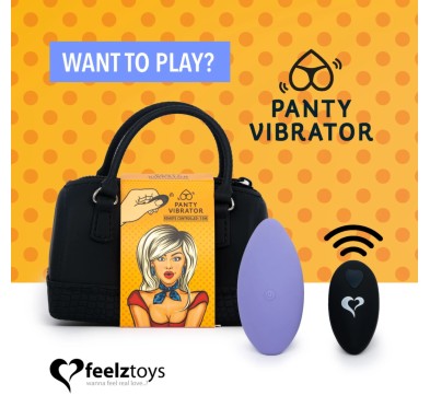 FeelzToys - Zdalnie Sterowany Wibrator Do Majtek Fioletowy